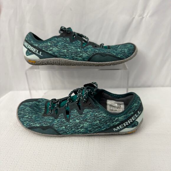 Merrell Vapor Glove 5 Shoes Womens Sz 9 Vibram Turquoise Barefoot Trail Running - Picture 9 of 11